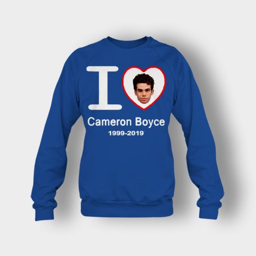 I-Love-Cameron-Boyce-Rip-Cameron-Boyce-1999-2019-Crewneck-Sweatshirt-Royal