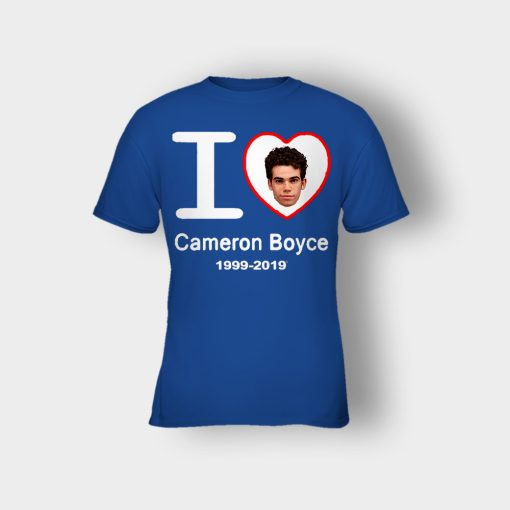 I-Love-Cameron-Boyce-Rip-Cameron-Boyce-1999-2019-Kids-T-Shirt-Royal