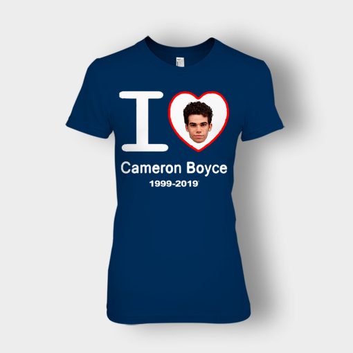 I-Love-Cameron-Boyce-Rip-Cameron-Boyce-1999-2019-Ladies-T-Shirt-Navy