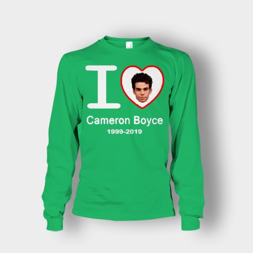 I-Love-Cameron-Boyce-Rip-Cameron-Boyce-1999-2019-Unisex-Long-Sleeve-Irish-Green