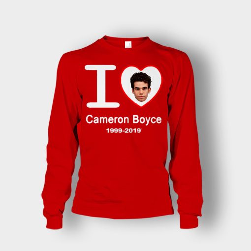 I-Love-Cameron-Boyce-Rip-Cameron-Boyce-1999-2019-Unisex-Long-Sleeve-Red