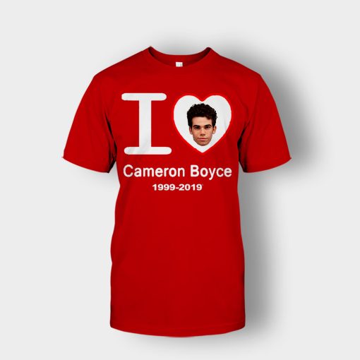 I-Love-Cameron-Boyce-Rip-Cameron-Boyce-1999-2019-Unisex-T-Shirt-Red