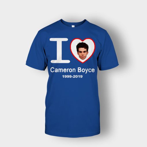 I-Love-Cameron-Boyce-Rip-Cameron-Boyce-1999-2019-Unisex-T-Shirt-Royal