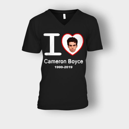 I-Love-Cameron-Boyce-Rip-Cameron-Boyce-1999-2019-Unisex-V-Neck-T-Shirt-Black