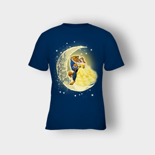 I-Love-You-To-The-Moon-And-Back-Disney-Beauty-And-The-Beast-Kids-T-Shirt-Navy