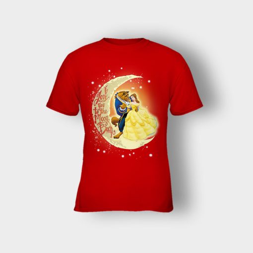 I-Love-You-To-The-Moon-And-Back-Disney-Beauty-And-The-Beast-Kids-T-Shirt-Red