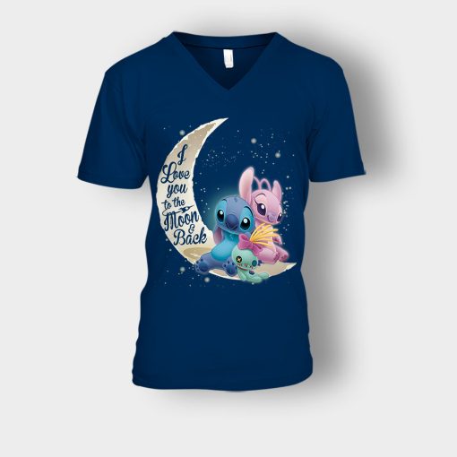 I-Love-You-To-The-Moon-Disney-Lilo-And-Stitch-Unisex-V-Neck-T-Shirt-Navy