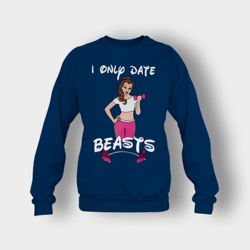 I-Only-Date-Beasts-Disney-Beauty-And-The-Beast-Crewneck-Sweatshirt-Navy