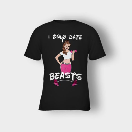 I-Only-Date-Beasts-Disney-Beauty-And-The-Beast-Kids-T-Shirt-Black