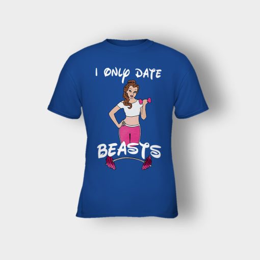 I-Only-Date-Beasts-Disney-Beauty-And-The-Beast-Kids-T-Shirt-Royal