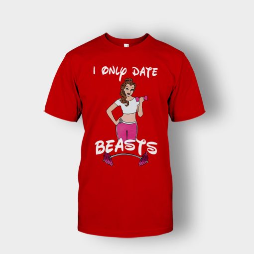 I-Only-Date-Beasts-Disney-Beauty-And-The-Beast-Unisex-T-Shirt-Red