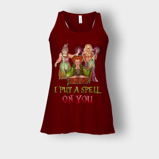 I-Put-A-Spell-Disney-Hocus-Pocus-Inspired-Bella-Womens-Flowy-Tank-Maroon