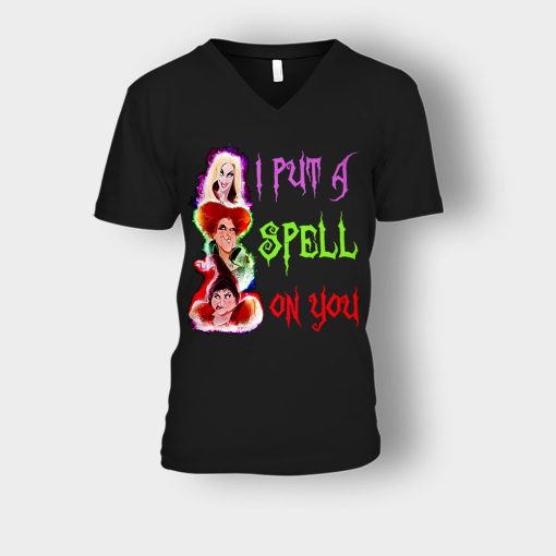 I-Put-A-Spell-For-You-Disney-Hocus-Pocus-Inspired-Unisex-V-Neck-T-Shirt-Black