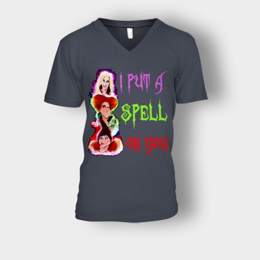 I-Put-A-Spell-For-You-Disney-Hocus-Pocus-Inspired-Unisex-V-Neck-T-Shirt-Dark-Heather