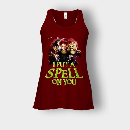 I-Put-A-Spell-On-You-Disney-Hocus-Pocus-Inspired-Bella-Womens-Flowy-Tank-Maroon