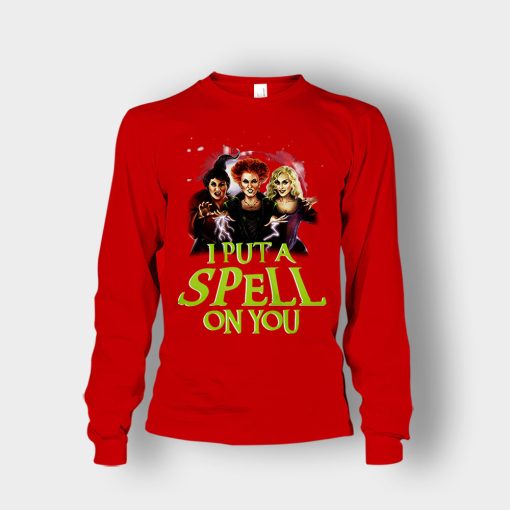 I-Put-A-Spell-On-You-Disney-Hocus-Pocus-Inspired-Unisex-Long-Sleeve-Red