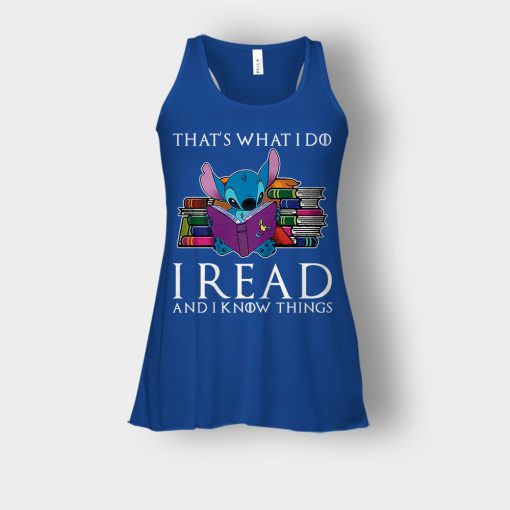 I-Read-And-I-Know-Things-Disney-Lilo-And-Stitch-Bella-Womens-Flowy-Tank-Royal