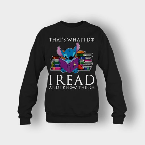 I-Read-And-I-Know-Things-Disney-Lilo-And-Stitch-Crewneck-Sweatshirt-Black