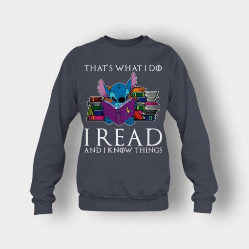 I-Read-And-I-Know-Things-Disney-Lilo-And-Stitch-Crewneck-Sweatshirt-Dark-Heather