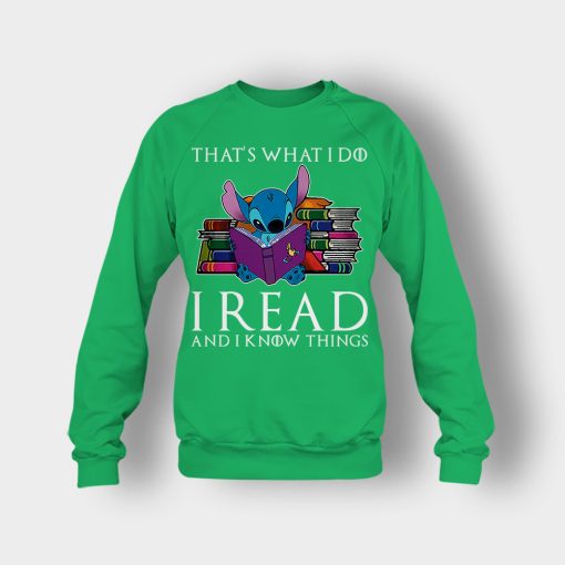 I-Read-And-I-Know-Things-Disney-Lilo-And-Stitch-Crewneck-Sweatshirt-Irish-Green