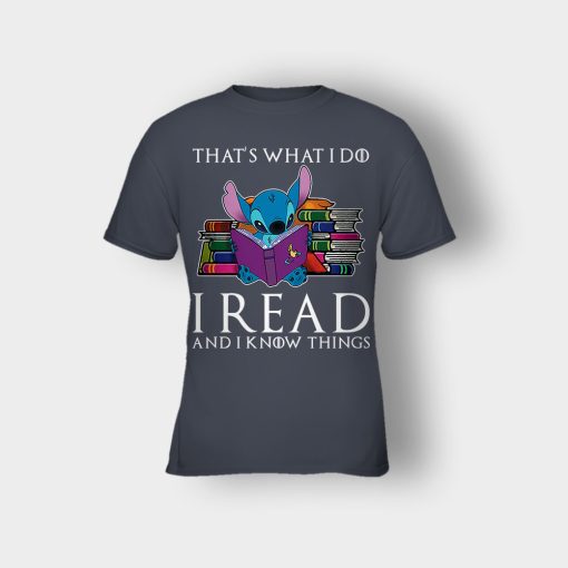 I-Read-And-I-Know-Things-Disney-Lilo-And-Stitch-Kids-T-Shirt-Dark-Heather