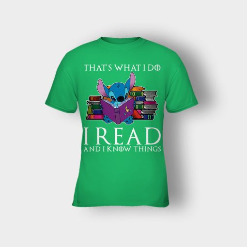 I-Read-And-I-Know-Things-Disney-Lilo-And-Stitch-Kids-T-Shirt-Irish-Green