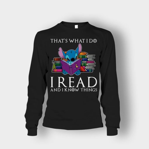 I-Read-And-I-Know-Things-Disney-Lilo-And-Stitch-Unisex-Long-Sleeve-Black