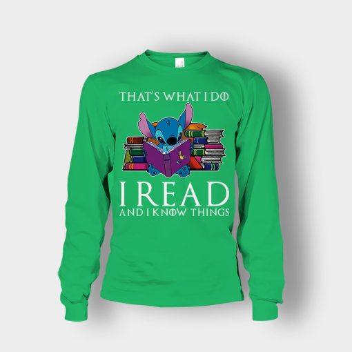 I-Read-And-I-Know-Things-Disney-Lilo-And-Stitch-Unisex-Long-Sleeve-Irish-Green