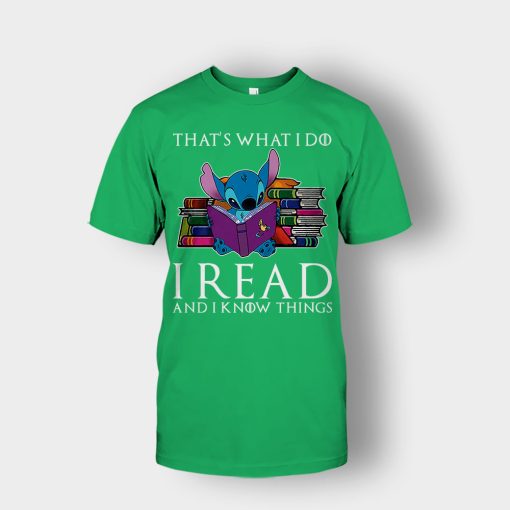 I-Read-And-I-Know-Things-Disney-Lilo-And-Stitch-Unisex-T-Shirt-Irish-Green