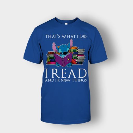 I-Read-And-I-Know-Things-Disney-Lilo-And-Stitch-Unisex-T-Shirt-Royal