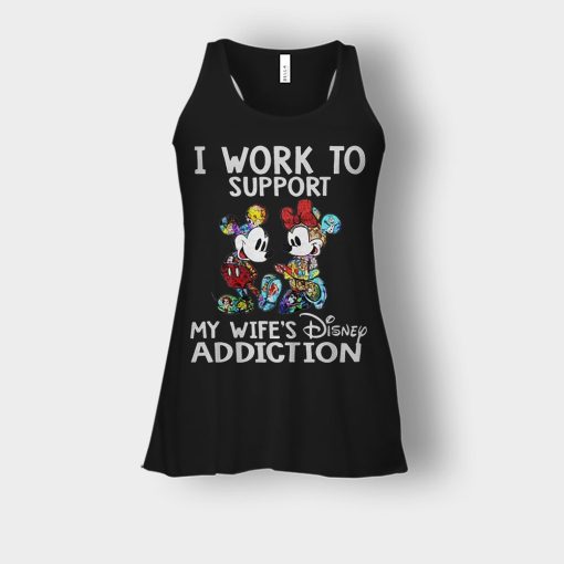 I-Work-To-Support-My-Wifes-Addiction-Disney-Mickey-Inspired-Bella-Womens-Flowy-Tank-Black