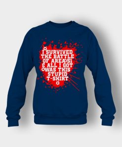 I-survived-the-battle-of-the-Area-51-Crewneck-Sweatshirt-Navy