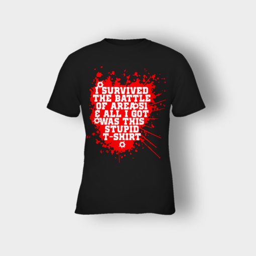 I-survived-the-battle-of-the-Area-51-Kids-T-Shirt-Black