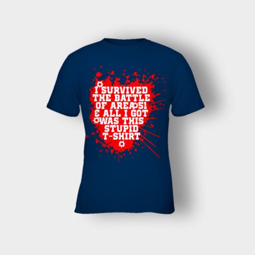 I-survived-the-battle-of-the-Area-51-Kids-T-Shirt-Navy