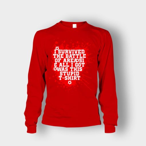 I-survived-the-battle-of-the-Area-51-Unisex-Long-Sleeve-Red