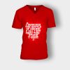 I-survived-the-battle-of-the-Area-51-Unisex-V-Neck-T-Shirt-Red