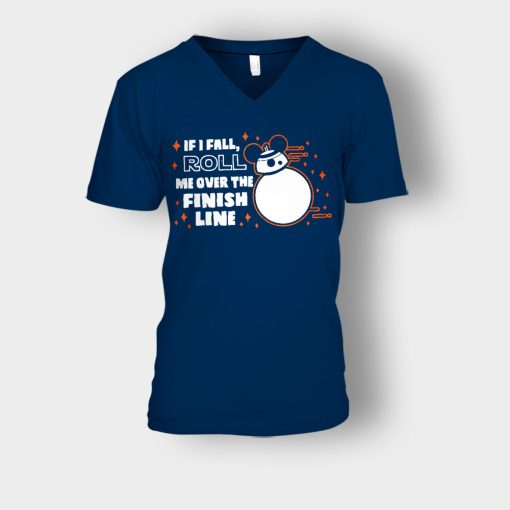 If-I-Fall-Roll-Me-Over-The-Finish-Line-Disney-Mickey-Inspired-Unisex-V-Neck-T-Shirt-Navy