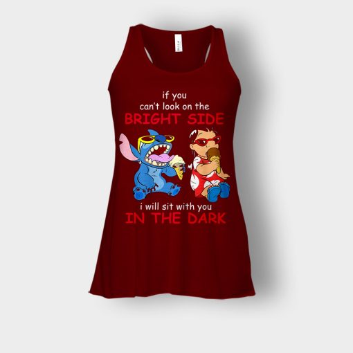 If-You-Cant-Look-In-A-Bright-Side-Disney-Lilo-And-Stitch-Bella-Womens-Flowy-Tank-Maroon