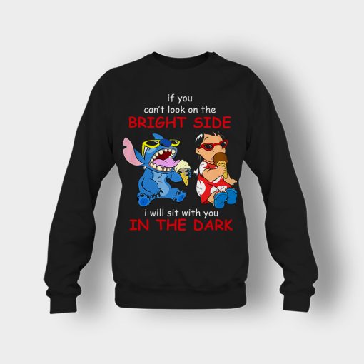 If-You-Cant-Look-In-A-Bright-Side-Disney-Lilo-And-Stitch-Crewneck-Sweatshirt-Black