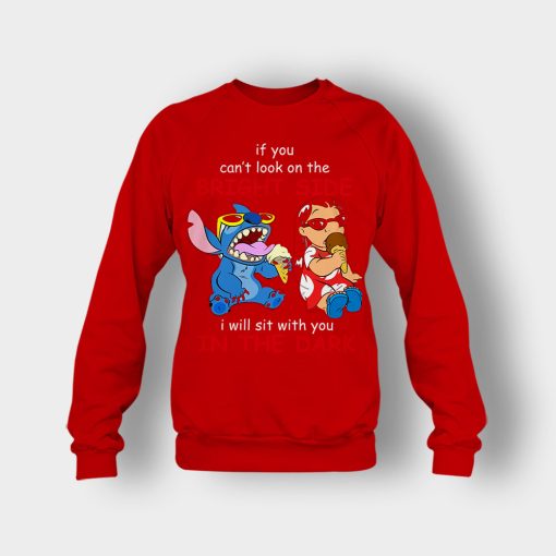 If-You-Cant-Look-In-A-Bright-Side-Disney-Lilo-And-Stitch-Crewneck-Sweatshirt-Red