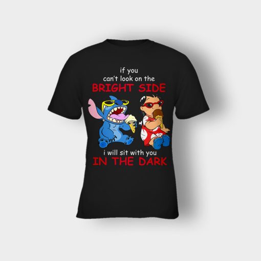 If-You-Cant-Look-In-A-Bright-Side-Disney-Lilo-And-Stitch-Kids-T-Shirt-Black