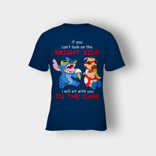 If-You-Cant-Look-In-A-Bright-Side-Disney-Lilo-And-Stitch-Kids-T-Shirt-Navy