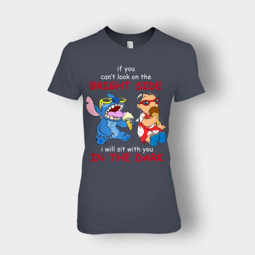If-You-Cant-Look-In-A-Bright-Side-Disney-Lilo-And-Stitch-Ladies-T-Shirt-Dark-Heather