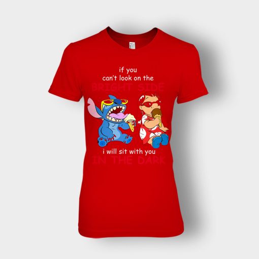 If-You-Cant-Look-In-A-Bright-Side-Disney-Lilo-And-Stitch-Ladies-T-Shirt-Red