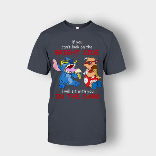 If-You-Cant-Look-In-A-Bright-Side-Disney-Lilo-And-Stitch-Unisex-T-Shirt-Dark-Heather