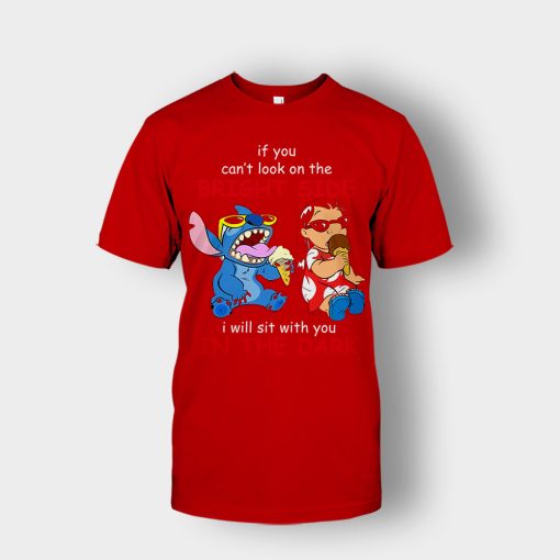 If-You-Cant-Look-In-A-Bright-Side-Disney-Lilo-And-Stitch-Unisex-T-Shirt-Red