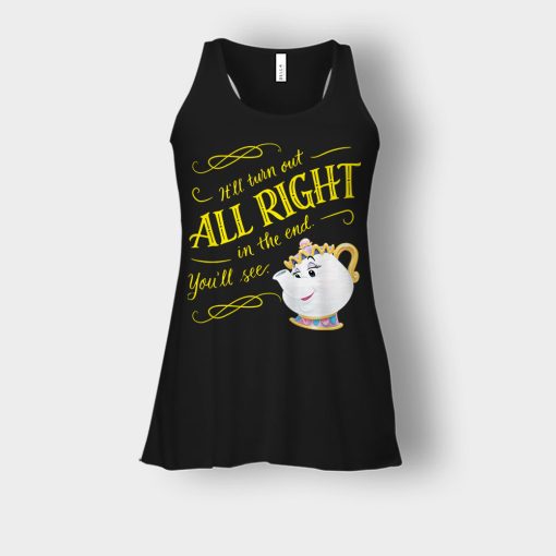 Ill-Turn-Out-All-Right-In-The-End-Disney-Beauty-And-The-Beast-Bella-Womens-Flowy-Tank-Black