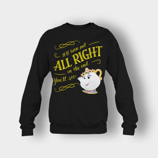 Ill-Turn-Out-All-Right-In-The-End-Disney-Beauty-And-The-Beast-Crewneck-Sweatshirt-Black