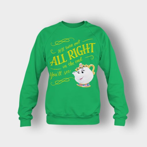 Ill-Turn-Out-All-Right-In-The-End-Disney-Beauty-And-The-Beast-Crewneck-Sweatshirt-Irish-Green