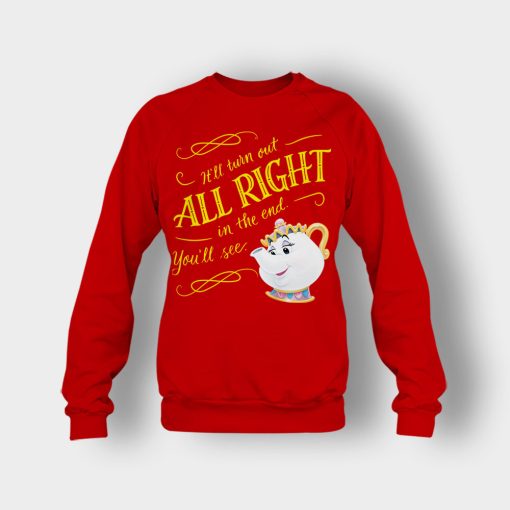 Ill-Turn-Out-All-Right-In-The-End-Disney-Beauty-And-The-Beast-Crewneck-Sweatshirt-Red